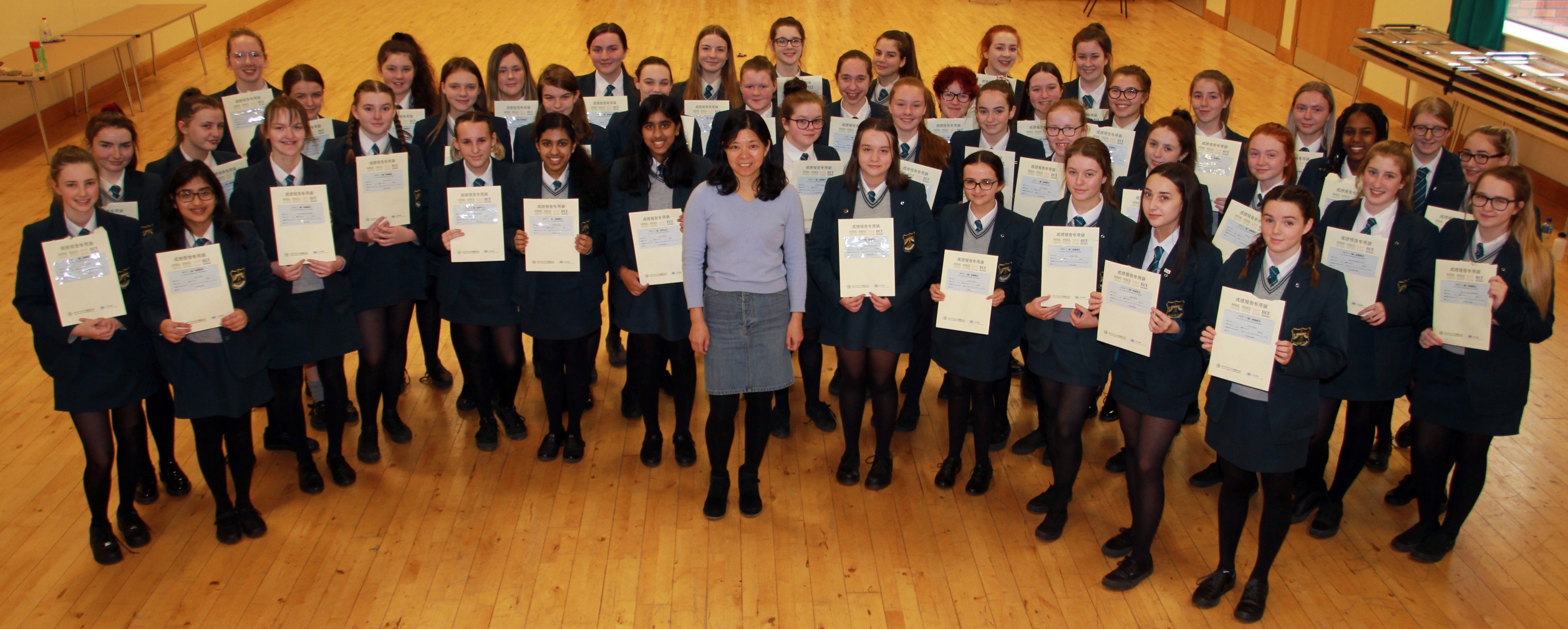 Year 10 pupils with their YCT1 Certificates